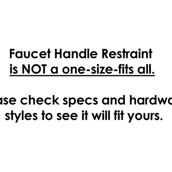 Faucet Handle Restraint - Picture 4 of 9